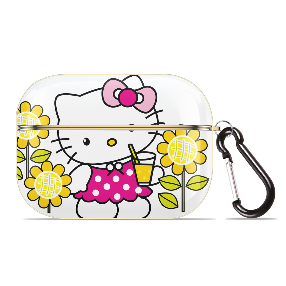 （画像用） Hello Kitty ハローキティ 【AirPods Pro用】ハードシェル保護ケース｜耐衝撃・防指紋・カラビナ付き商品仕様