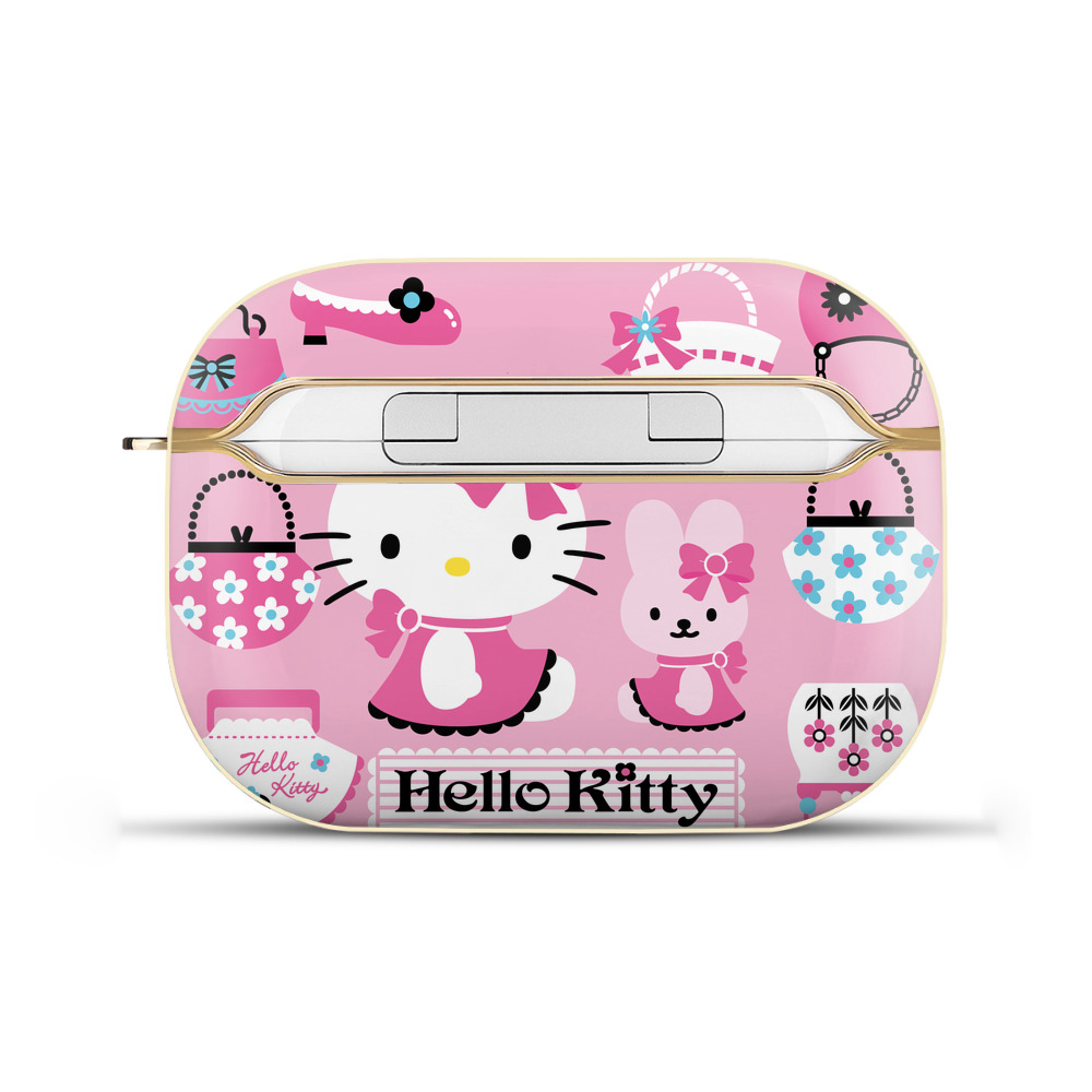 （画像用） Hello Kitty ハローキティ 【AirPods Pro用】ハードシェル保護ケース｜耐衝撃・防指紋・カラビナ付き商品仕様