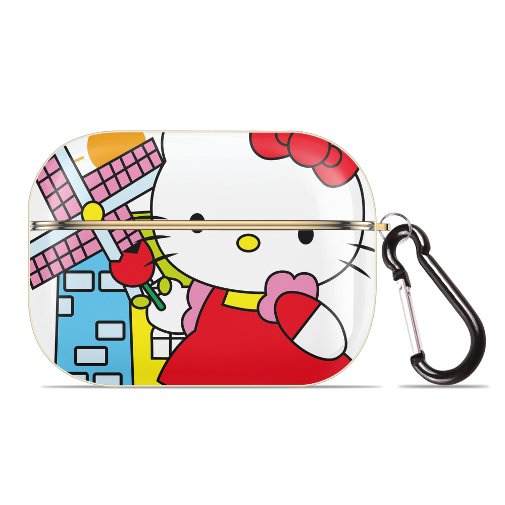 （画像用） Hello Kitty ハローキティ 【AirPods Pro用】ハードシェル保護ケース｜耐衝撃・防指紋・カラビナ付き商品仕様