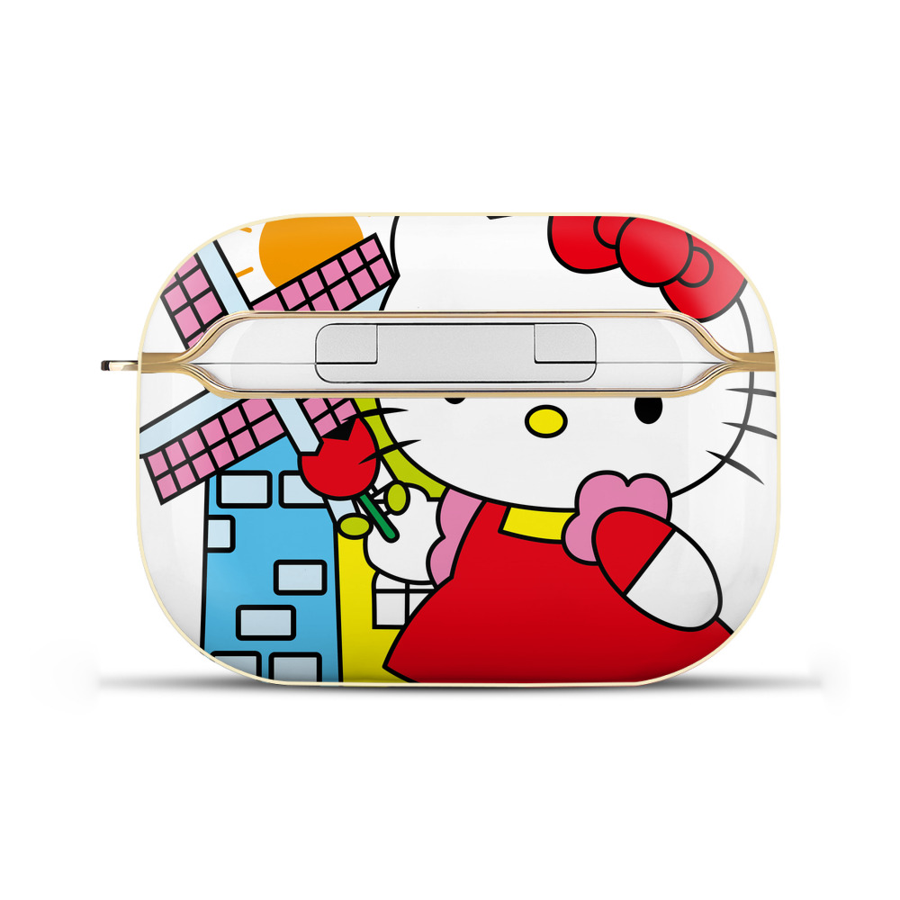 （画像用） Hello Kitty ハローキティ 【AirPods Pro用】ハードシェル保護ケース｜耐衝撃・防指紋・カラビナ付き商品仕様