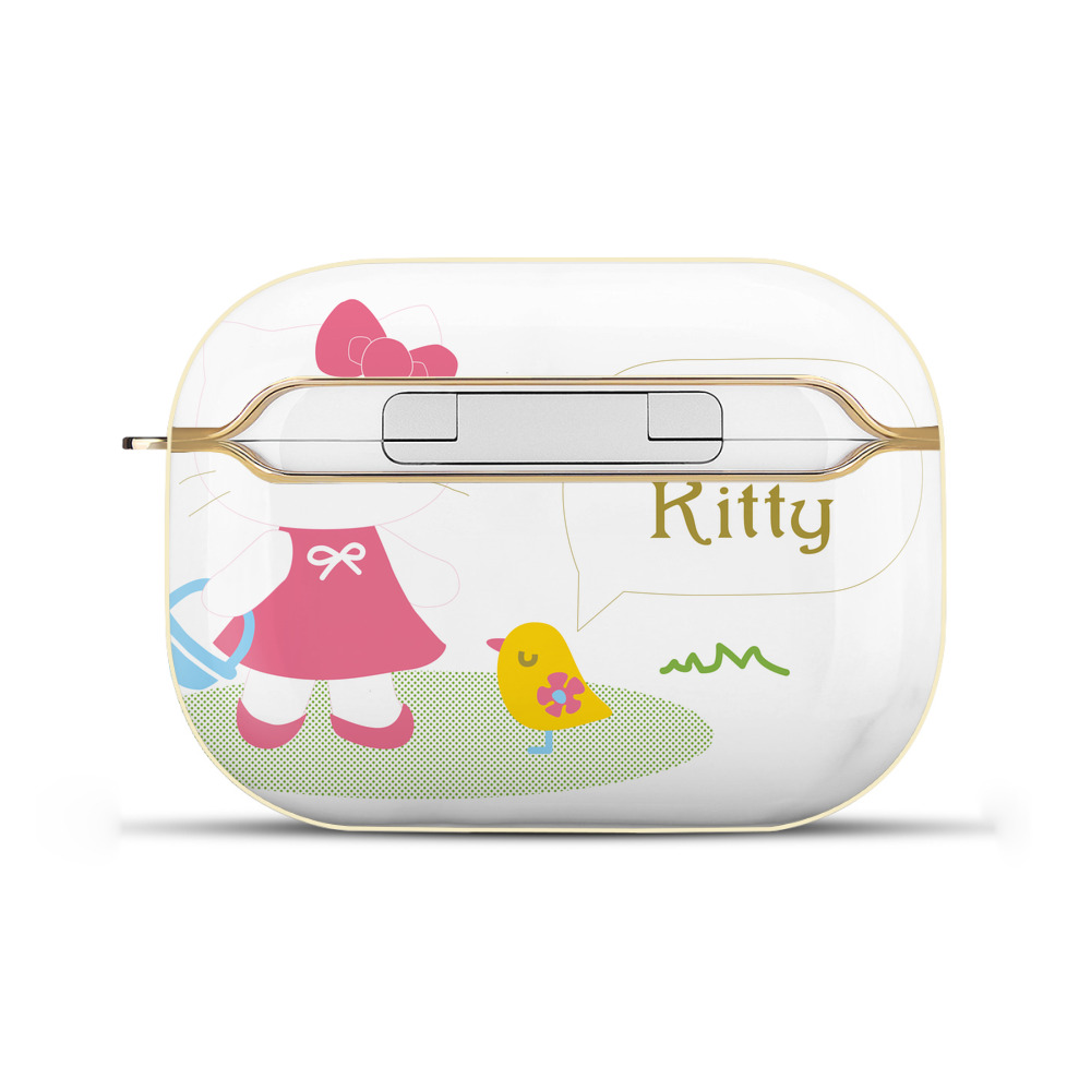 （画像用） Hello Kitty ハローキティ 【AirPods Pro用】ハードシェル保護ケース｜耐衝撃・防指紋・カラビナ付き商品仕様