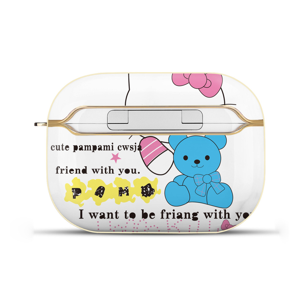 （画像用） Hello Kitty ハローキティ 【AirPods Pro用】ハードシェル保護ケース｜耐衝撃・防指紋・カラビナ付き商品仕様