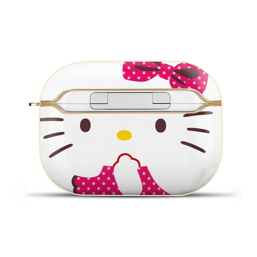 （画像用） Hello Kitty ハローキティ 【AirPods Pro用】ハードシェル保護ケース｜耐衝撃・防指紋・カラビナ付き商品仕様