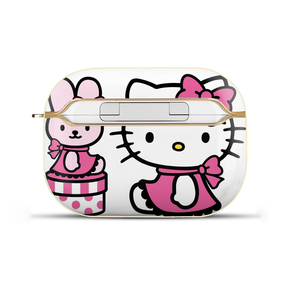 （画像用） Hello Kitty ハローキティ 【AirPods Pro用】ハードシェル保護ケース｜耐衝撃・防指紋・カラビナ付き商品仕様