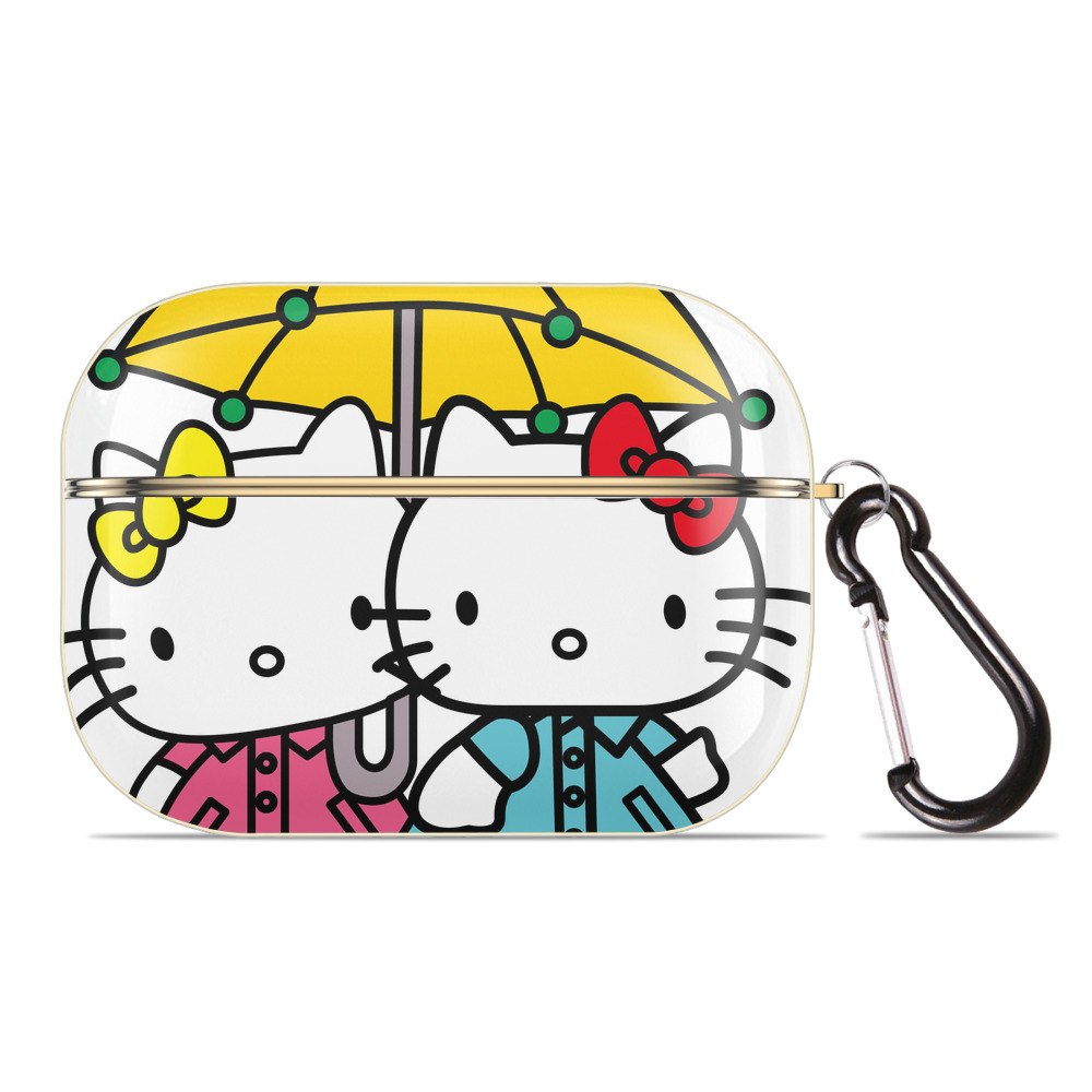 （画像用） Hello Kitty ハローキティ 【AirPods Pro用】ハードシェル保護ケース｜耐衝撃・防指紋・カラビナ付き商品仕様