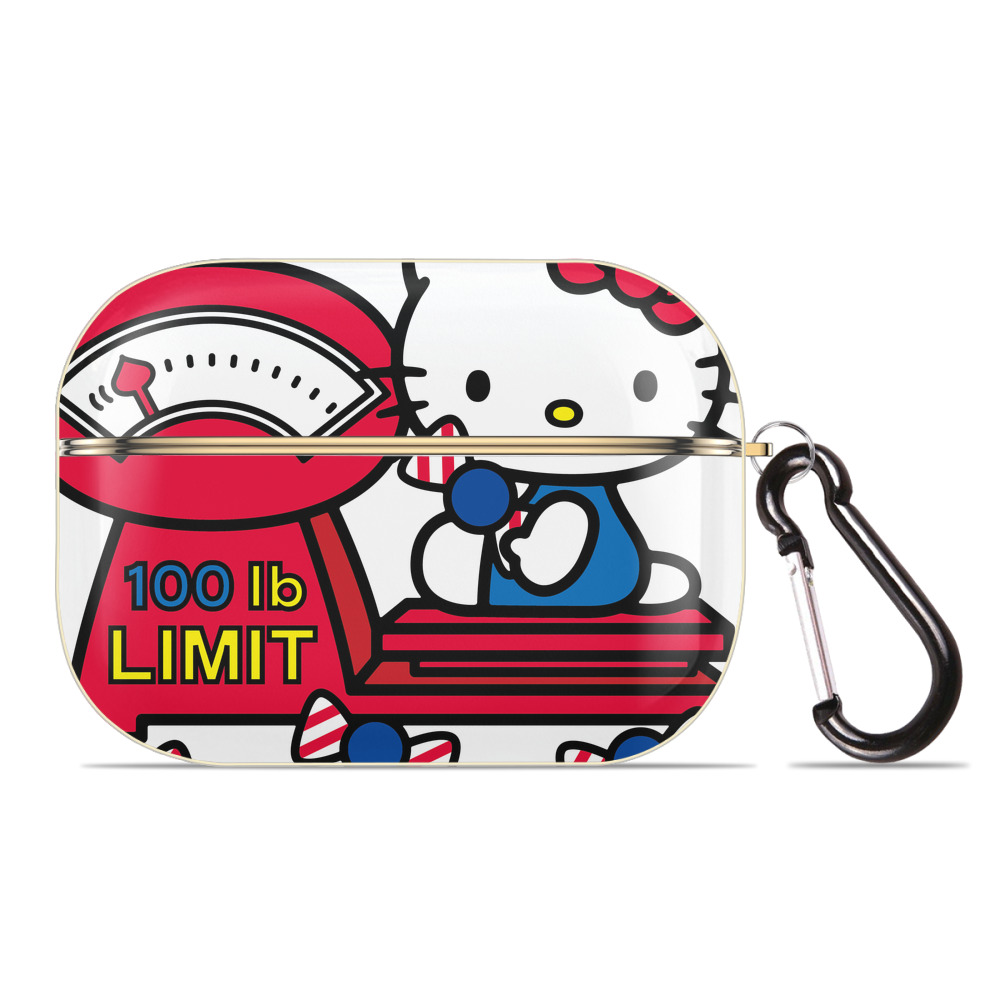 （画像用） Hello Kitty ハローキティ 【AirPods Pro用】ハードシェル保護ケース｜耐衝撃・防指紋・カラビナ付き商品仕様