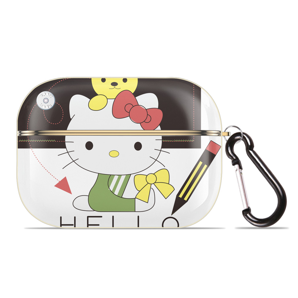 （画像用） Hello Kitty ハローキティ 【AirPods Pro用】ハードシェル保護ケース｜耐衝撃・防指紋・カラビナ付き商品仕様