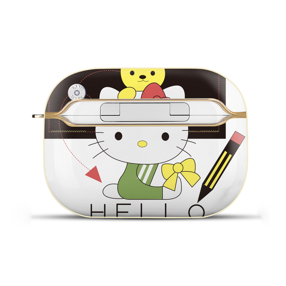 （画像用） Hello Kitty ハローキティ 【AirPods Pro用】ハードシェル保護ケース｜耐衝撃・防指紋・カラビナ付き商品仕様