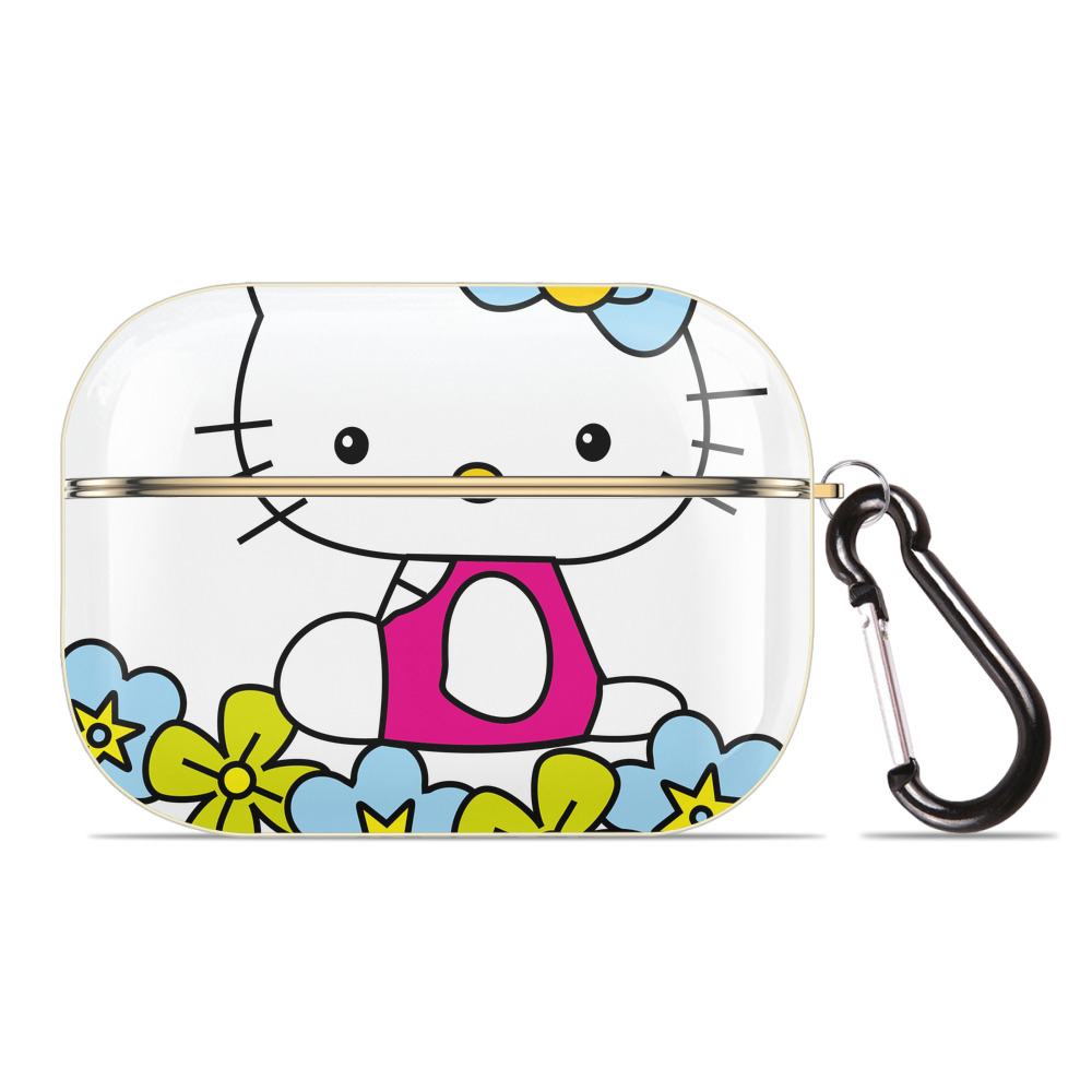 （画像用） Hello Kitty ハローキティ 【AirPods Pro用】ハードシェル保護ケース｜耐衝撃・防指紋・カラビナ付き商品仕様