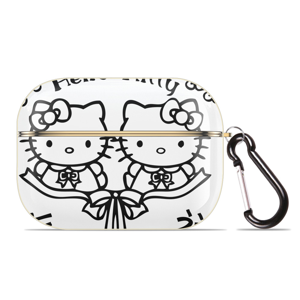 （画像用） Hello Kitty ハローキティ 【AirPods Pro用】ハードシェル保護ケース｜耐衝撃・防指紋・カラビナ付き商品仕様