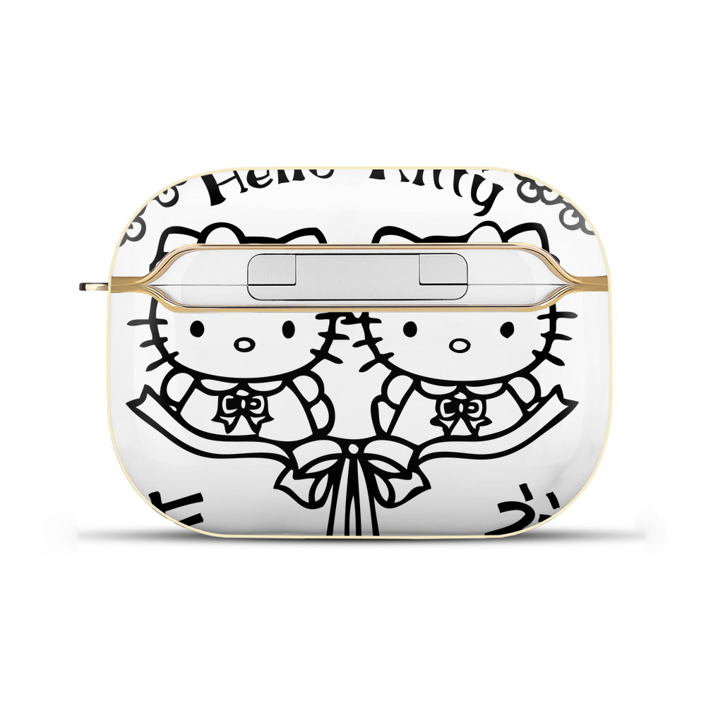 （画像用） Hello Kitty ハローキティ 【AirPods Pro用】ハードシェル保護ケース｜耐衝撃・防指紋・カラビナ付き商品仕様