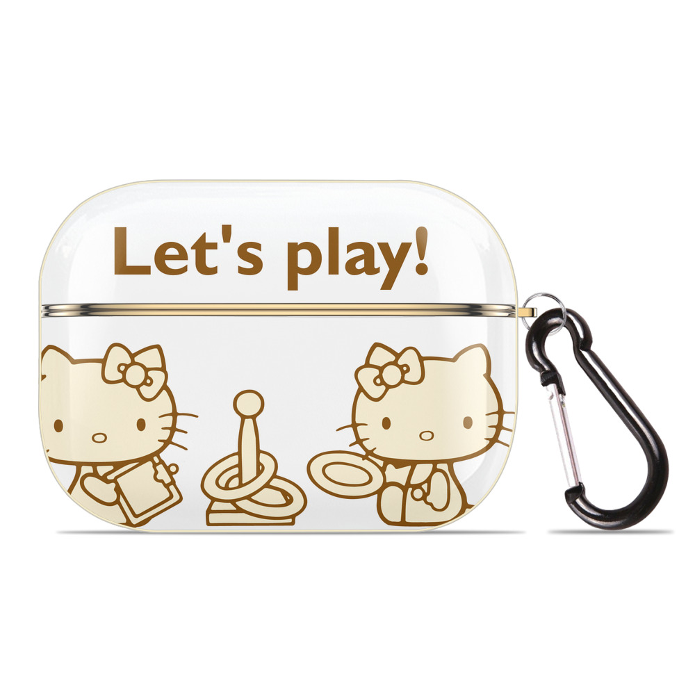 （画像用） Hello Kitty ハローキティ 【AirPods Pro用】ハードシェル保護ケース｜耐衝撃・防指紋・カラビナ付き商品仕様
