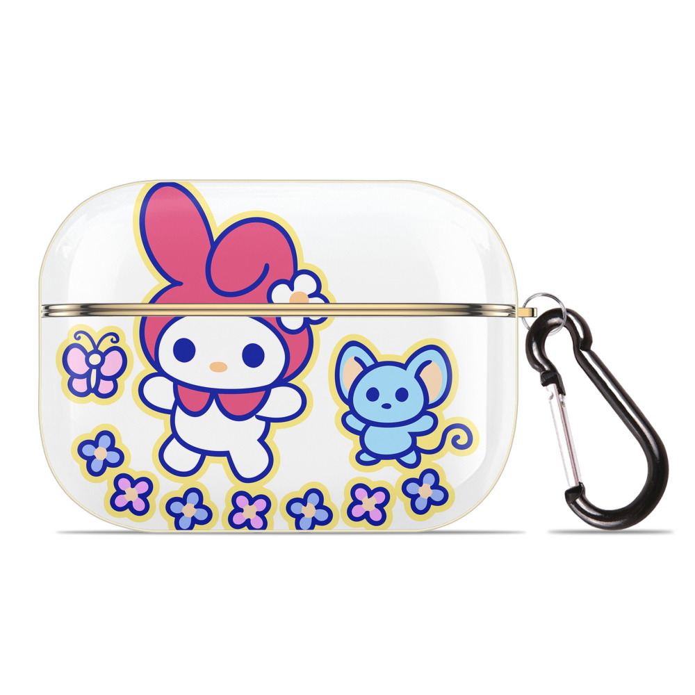（画像用） Hello Kitty ハローキティ 【AirPods Pro用】ハードシェル保護ケース｜耐衝撃・防指紋・カラビナ付き商品仕様