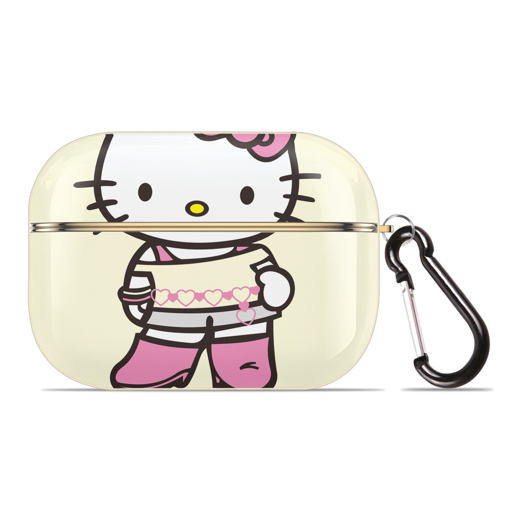 （画像用） Hello Kitty ハローキティ 【AirPods Pro用】ハードシェル保護ケース｜耐衝撃・防指紋・カラビナ付き商品仕様