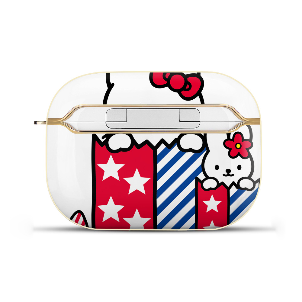 （画像用） Hello Kitty ハローキティ 【AirPods Pro用】ハードシェル保護ケース｜耐衝撃・防指紋・カラビナ付き商品仕様