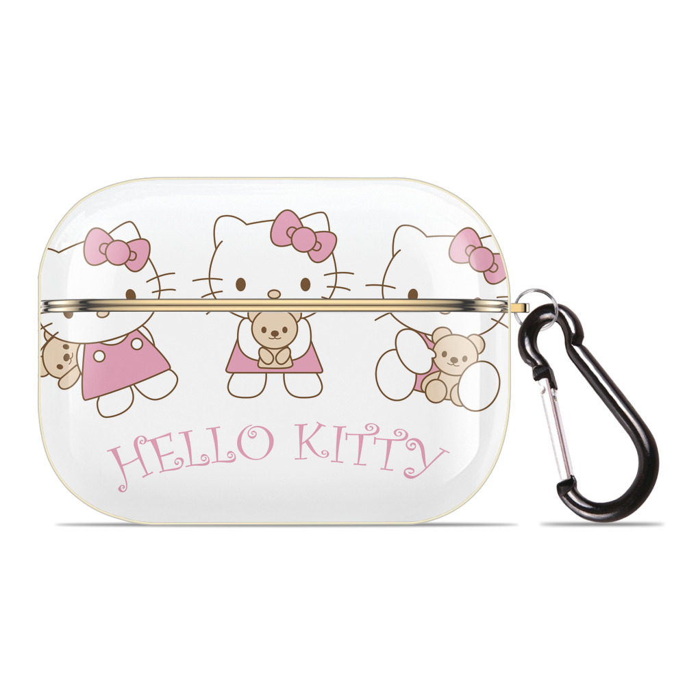 （画像用） Hello Kitty ハローキティ 【AirPods Pro用】ハードシェル保護ケース｜耐衝撃・防指紋・カラビナ付き商品仕様