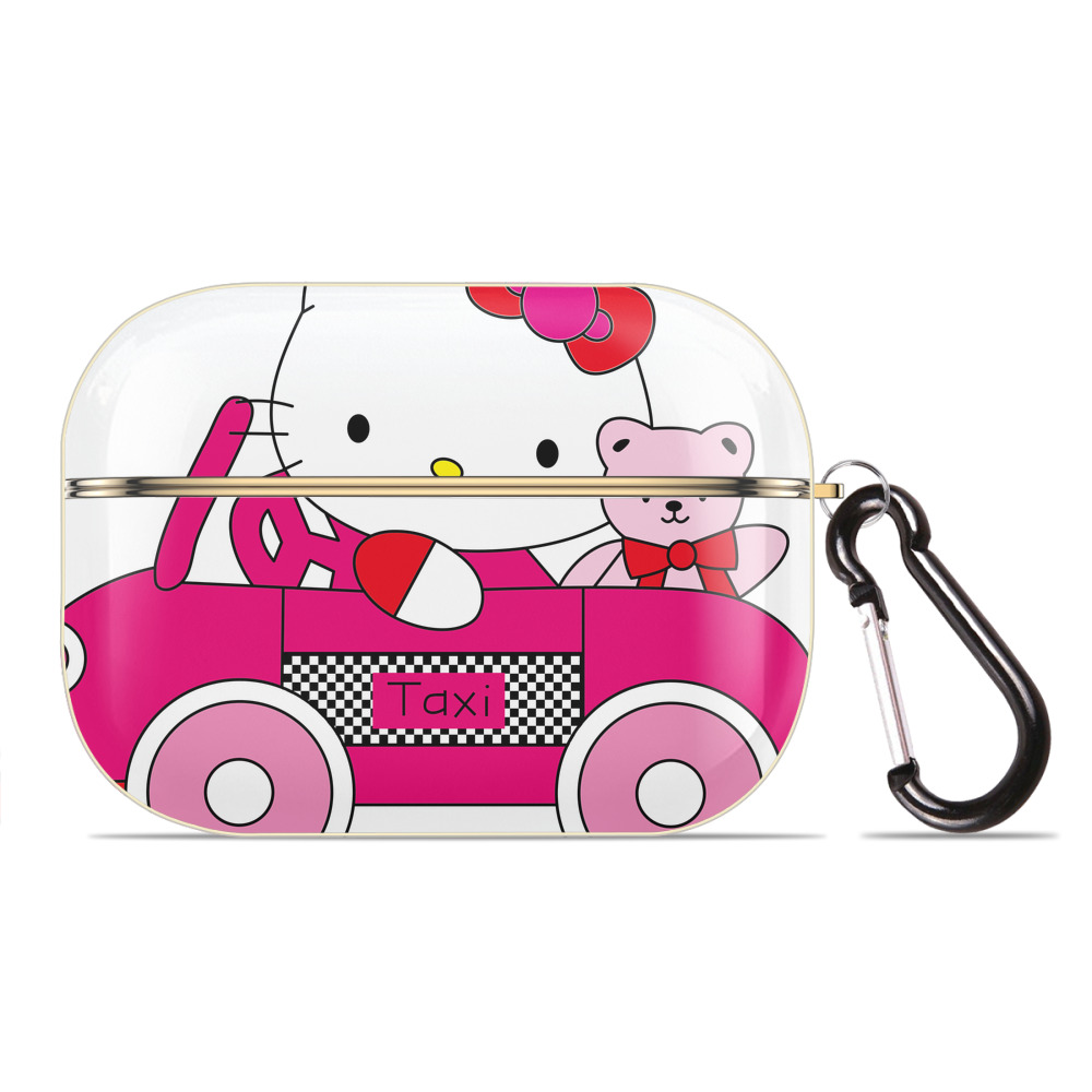 （画像用） Hello Kitty ハローキティ 【AirPods Pro用】ハードシェル保護ケース｜耐衝撃・防指紋・カラビナ付き商品仕様