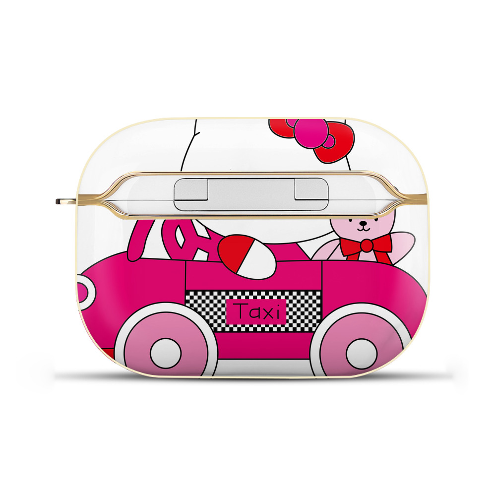 （画像用） Hello Kitty ハローキティ 【AirPods Pro用】ハードシェル保護ケース｜耐衝撃・防指紋・カラビナ付き商品仕様
