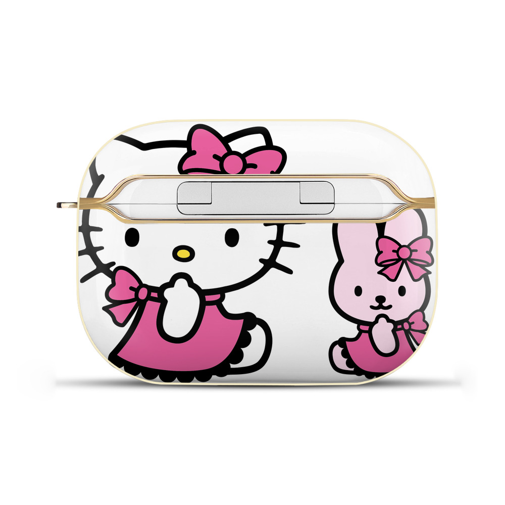 （画像用） Hello Kitty ハローキティ 【AirPods Pro用】ハードシェル保護ケース｜耐衝撃・防指紋・カラビナ付き商品仕様