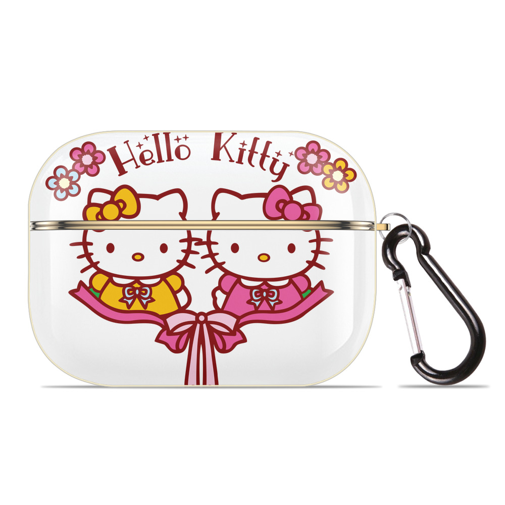 （画像用） Hello Kitty ハローキティ 【AirPods Pro用】ハードシェル保護ケース｜耐衝撃・防指紋・カラビナ付き商品仕様