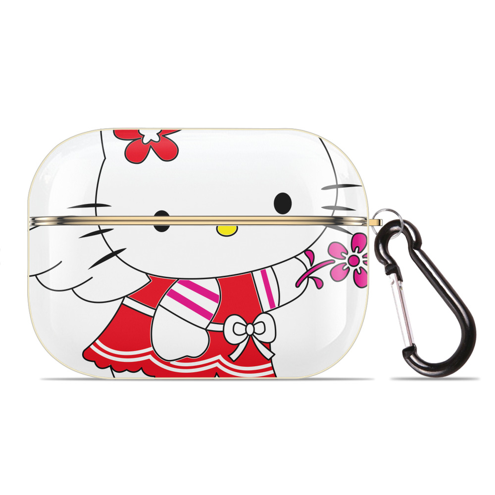 （画像用） Hello Kitty ハローキティ 【AirPods Pro用】ハードシェル保護ケース｜耐衝撃・防指紋・カラビナ付き商品仕様