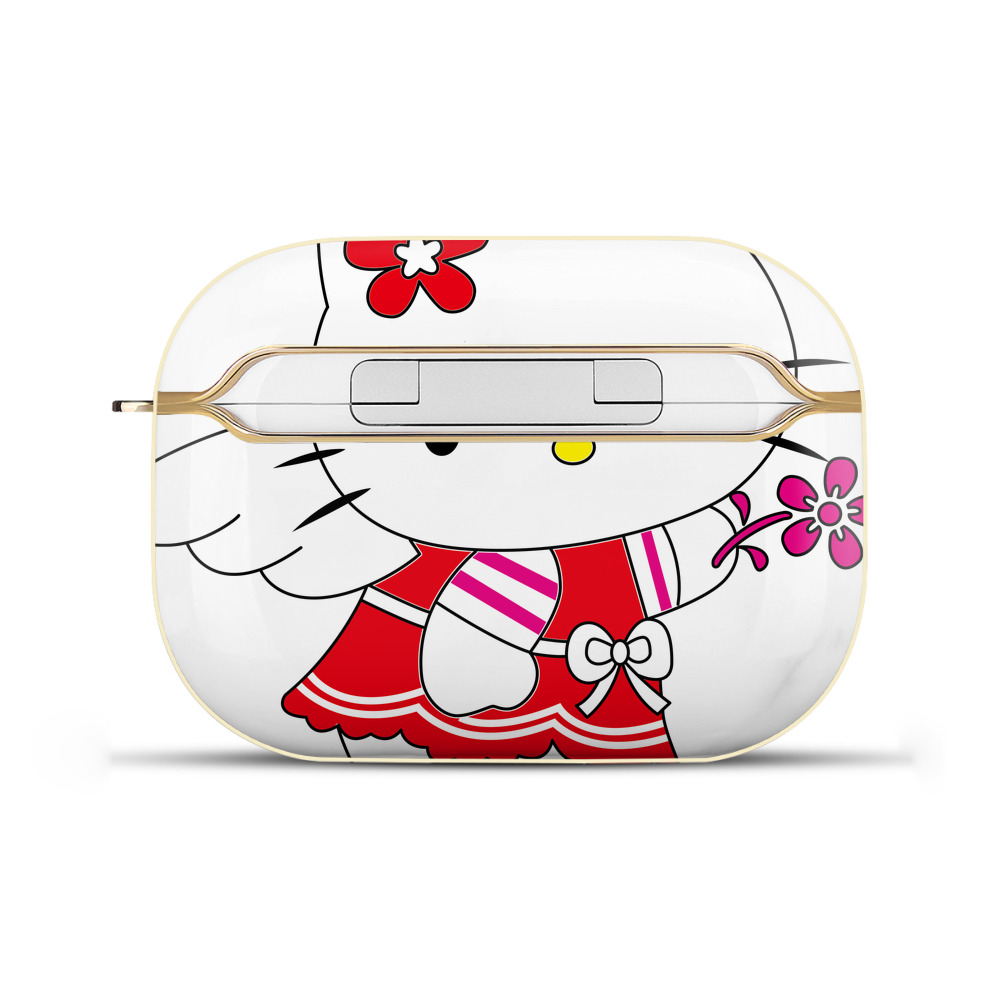 （画像用） Hello Kitty ハローキティ 【AirPods Pro用】ハードシェル保護ケース｜耐衝撃・防指紋・カラビナ付き商品仕様
