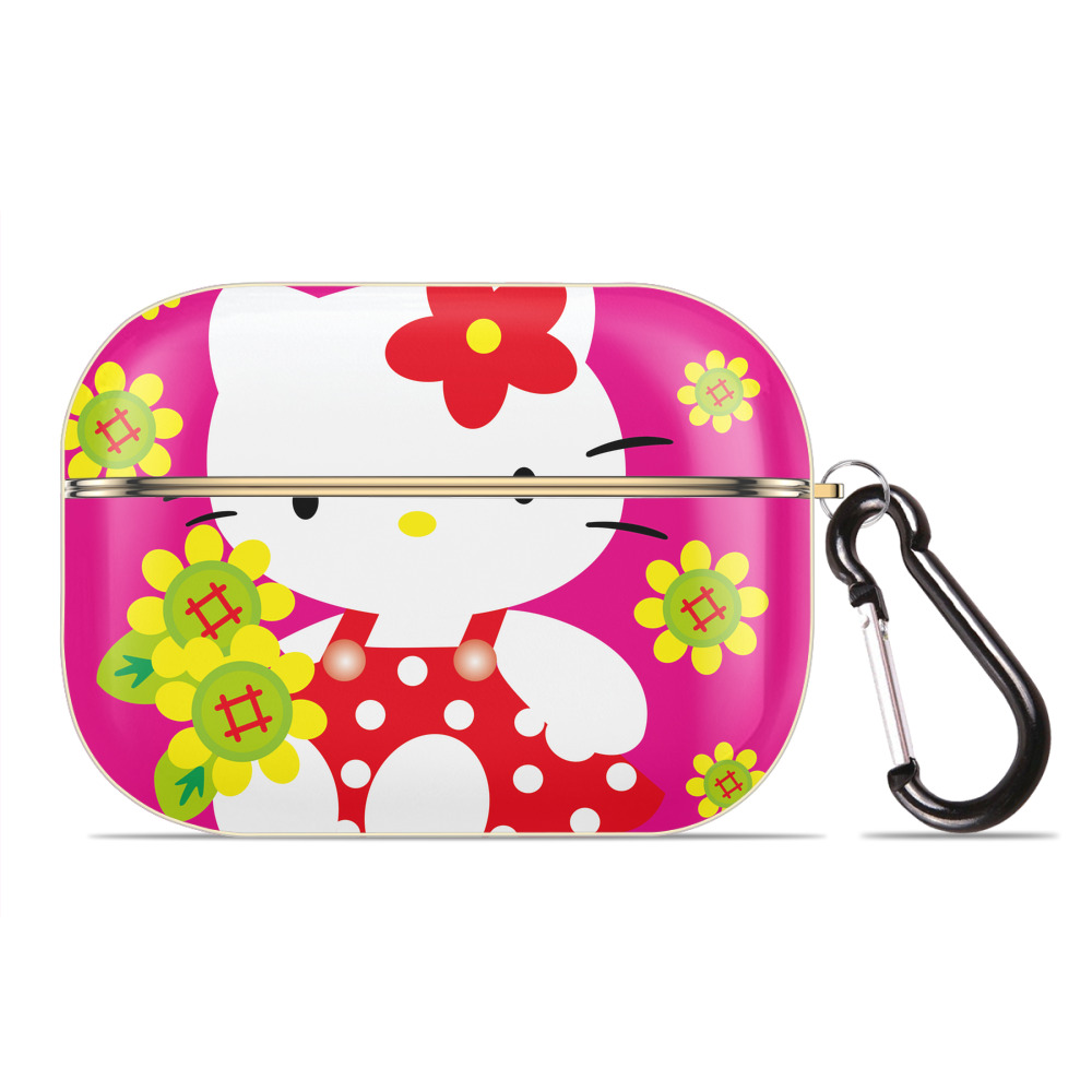 （画像用） Hello Kitty ハローキティ 【AirPods Pro用】ハードシェル保護ケース｜耐衝撃・防指紋・カラビナ付き商品仕様