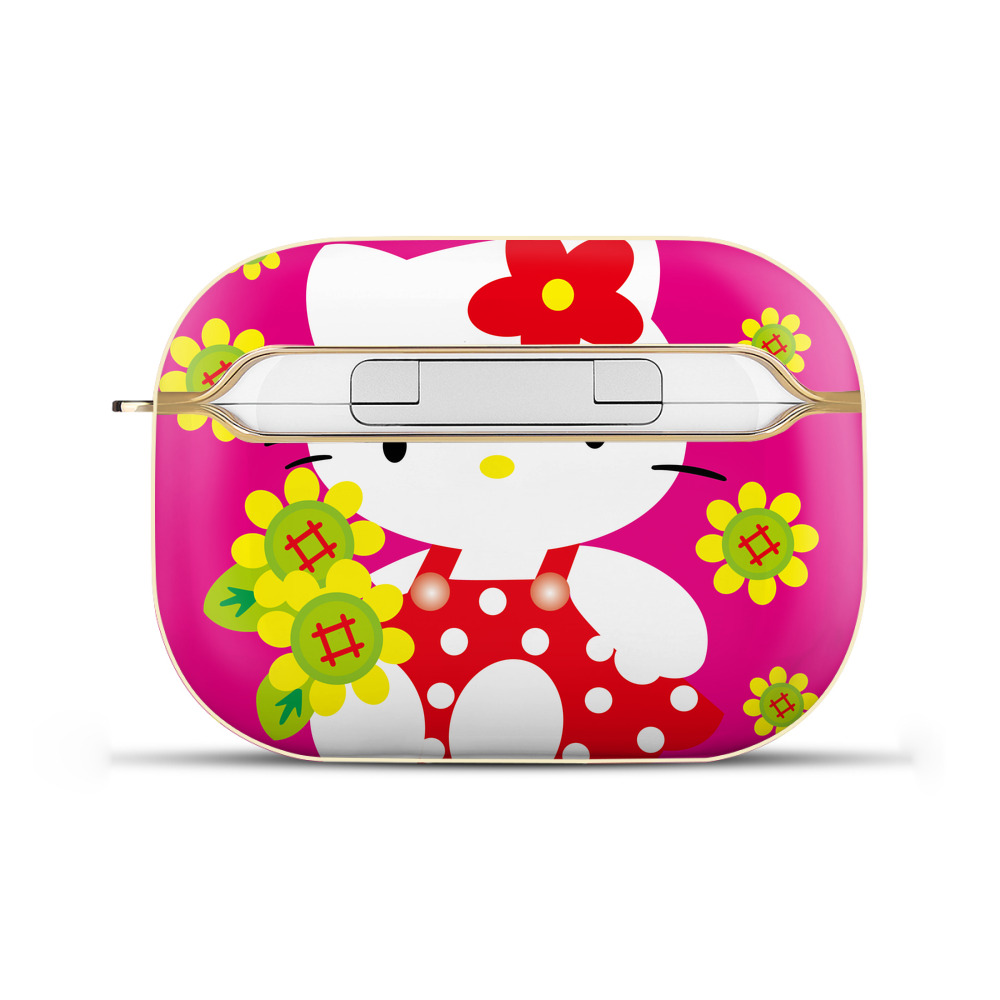 （画像用） Hello Kitty ハローキティ 【AirPods Pro用】ハードシェル保護ケース｜耐衝撃・防指紋・カラビナ付き商品仕様