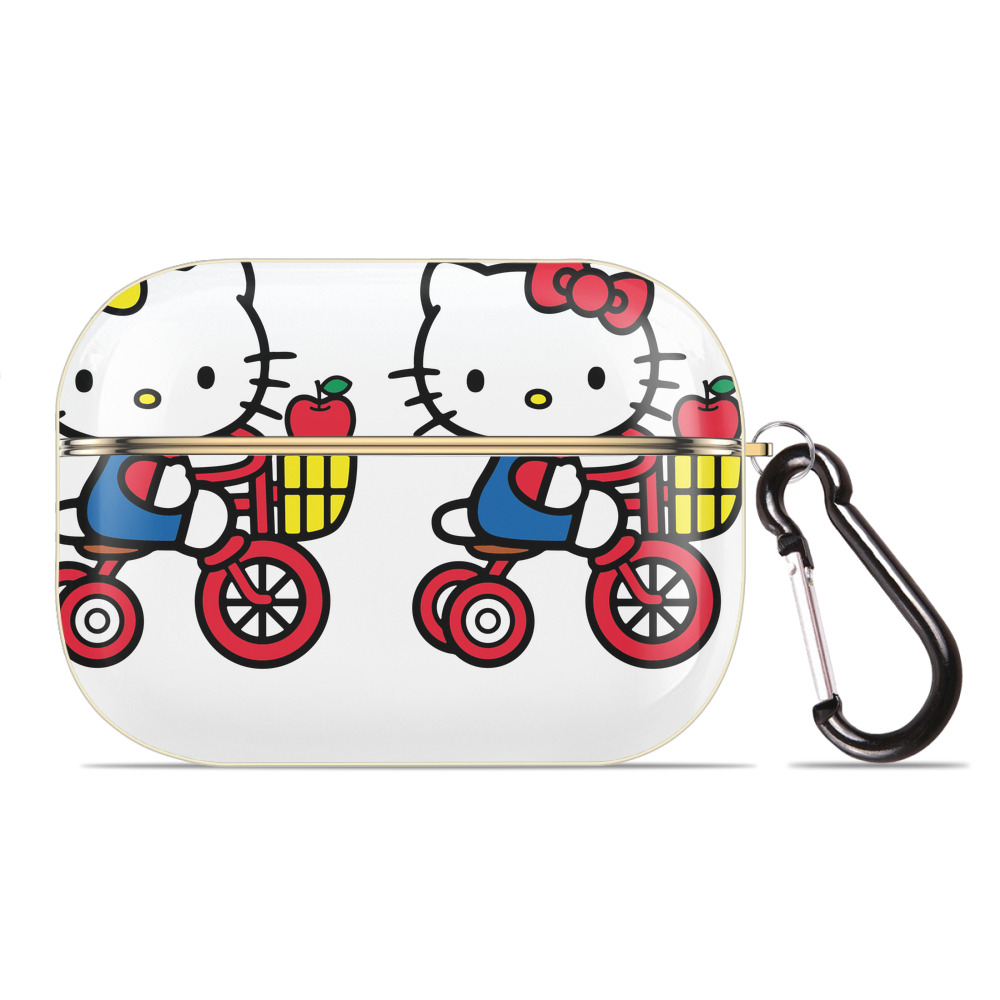 （画像用） Hello Kitty ハローキティ 【AirPods Pro用】ハードシェル保護ケース｜耐衝撃・防指紋・カラビナ付き商品仕様