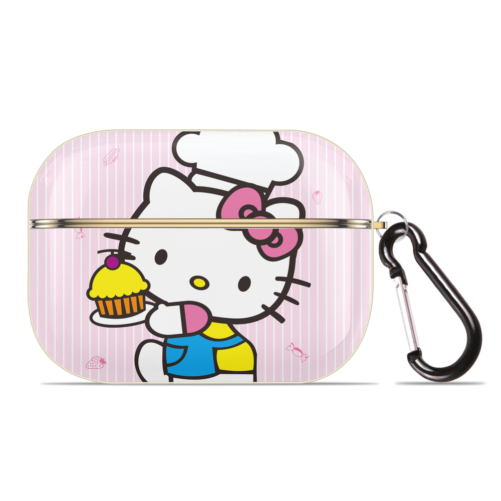 （画像用） Hello Kitty ハローキティ 【AirPods Pro用】ハードシェル保護ケース｜耐衝撃・防指紋・カラビナ付き商品仕様
