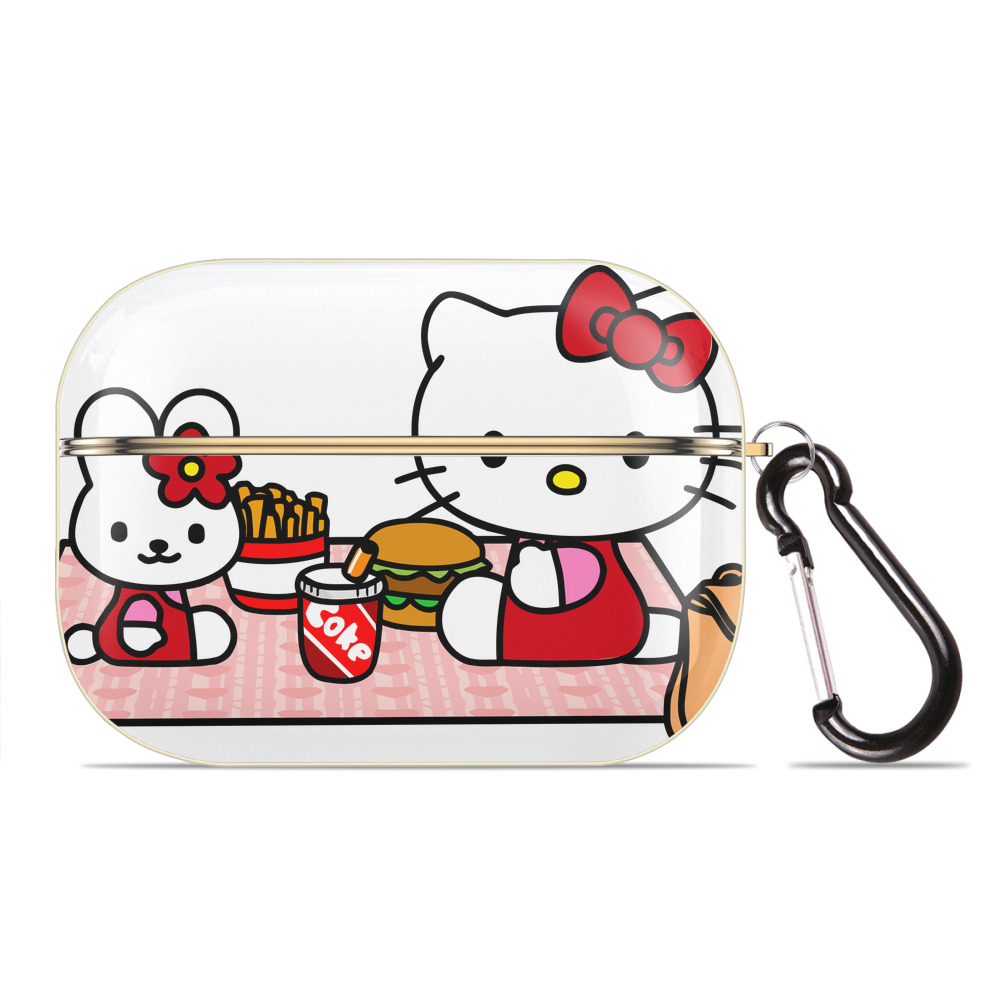 （画像用） Hello Kitty ハローキティ 【AirPods Pro用】ハードシェル保護ケース｜耐衝撃・防指紋・カラビナ付き商品仕様