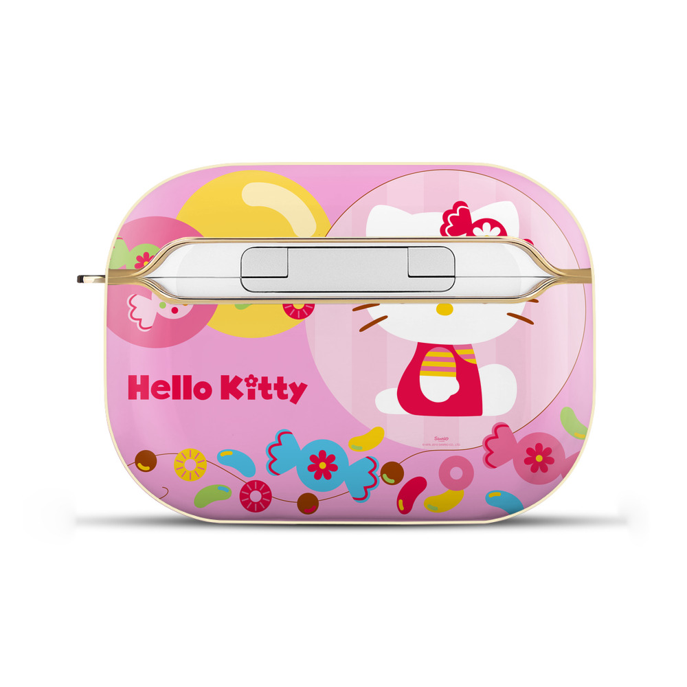 （画像用） Hello Kitty ハローキティ 【AirPods Pro用】ハードシェル保護ケース｜耐衝撃・防指紋・カラビナ付き商品仕様