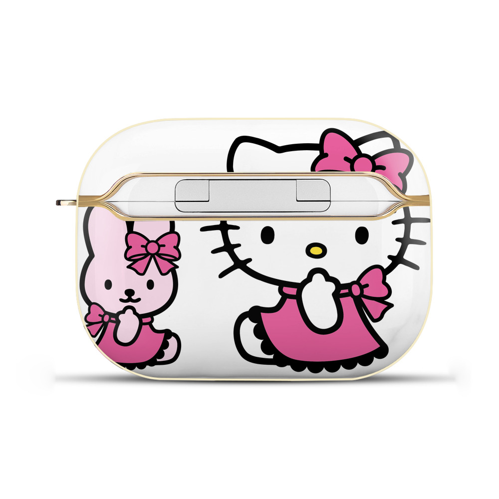 （画像用） Hello Kitty ハローキティ 【AirPods Pro用】ハードシェル保護ケース｜耐衝撃・防指紋・カラビナ付き商品仕様