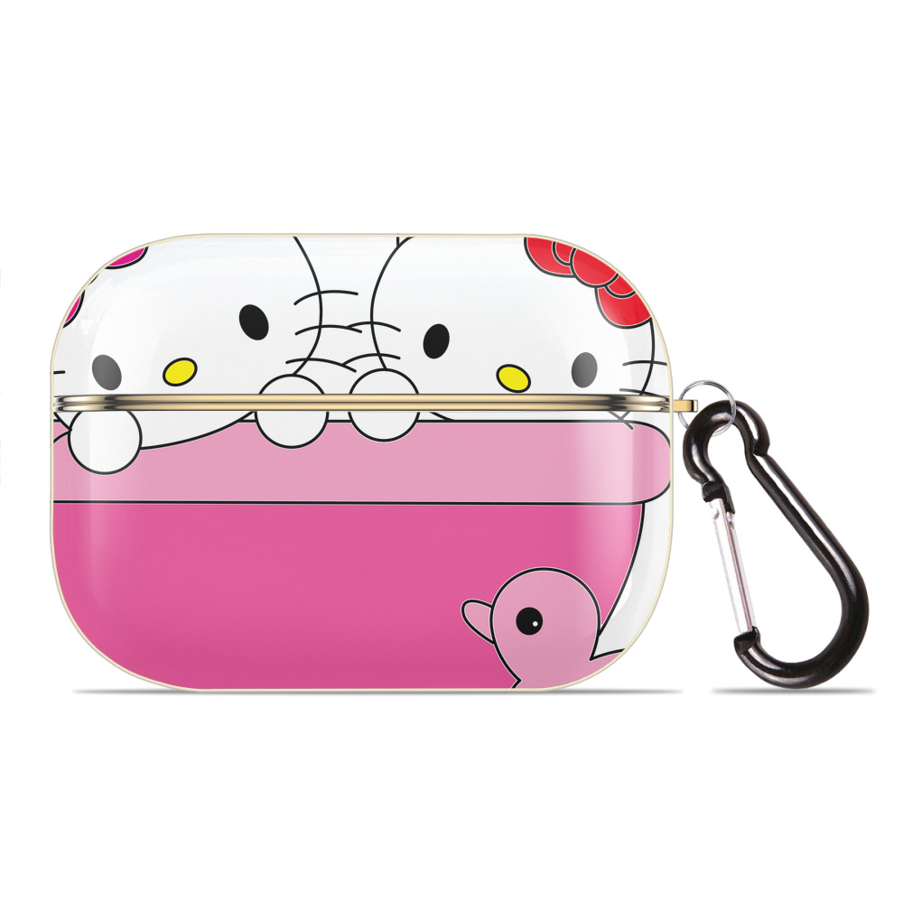 （画像用） Hello Kitty ハローキティ 【AirPods Pro用】ハードシェル保護ケース｜耐衝撃・防指紋・カラビナ付き商品仕様