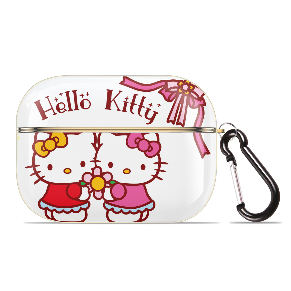 （画像用） Hello Kitty ハローキティ 【AirPods Pro用】ハードシェル保護ケース｜耐衝撃・防指紋・カラビナ付き商品仕様