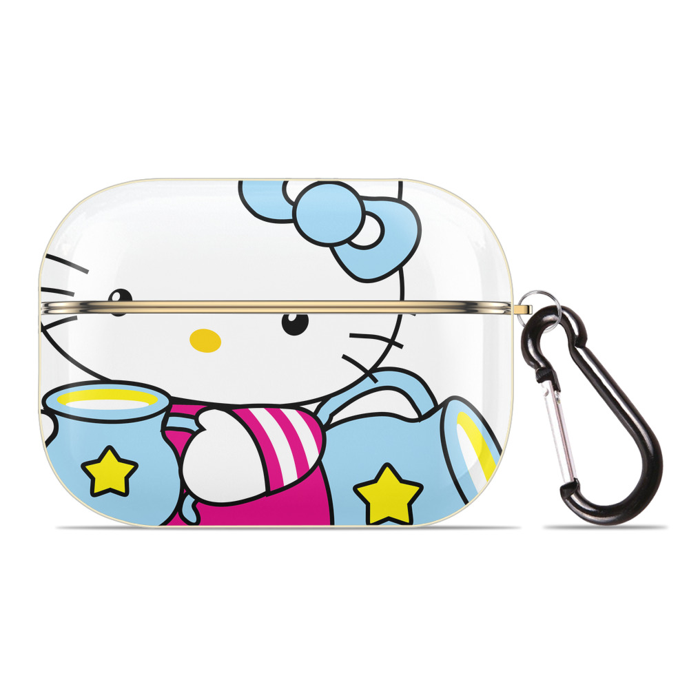 （画像用） Hello Kitty ハローキティ 【AirPods Pro用】ハードシェル保護ケース｜耐衝撃・防指紋・カラビナ付き商品仕様