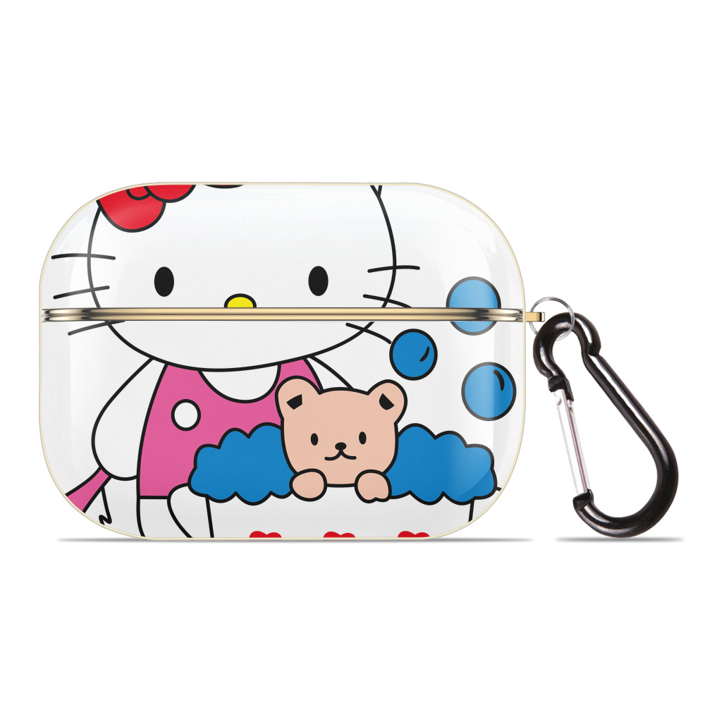 （画像用） Hello Kitty ハローキティ 【AirPods Pro用】ハードシェル保護ケース｜耐衝撃・防指紋・カラビナ付き商品仕様