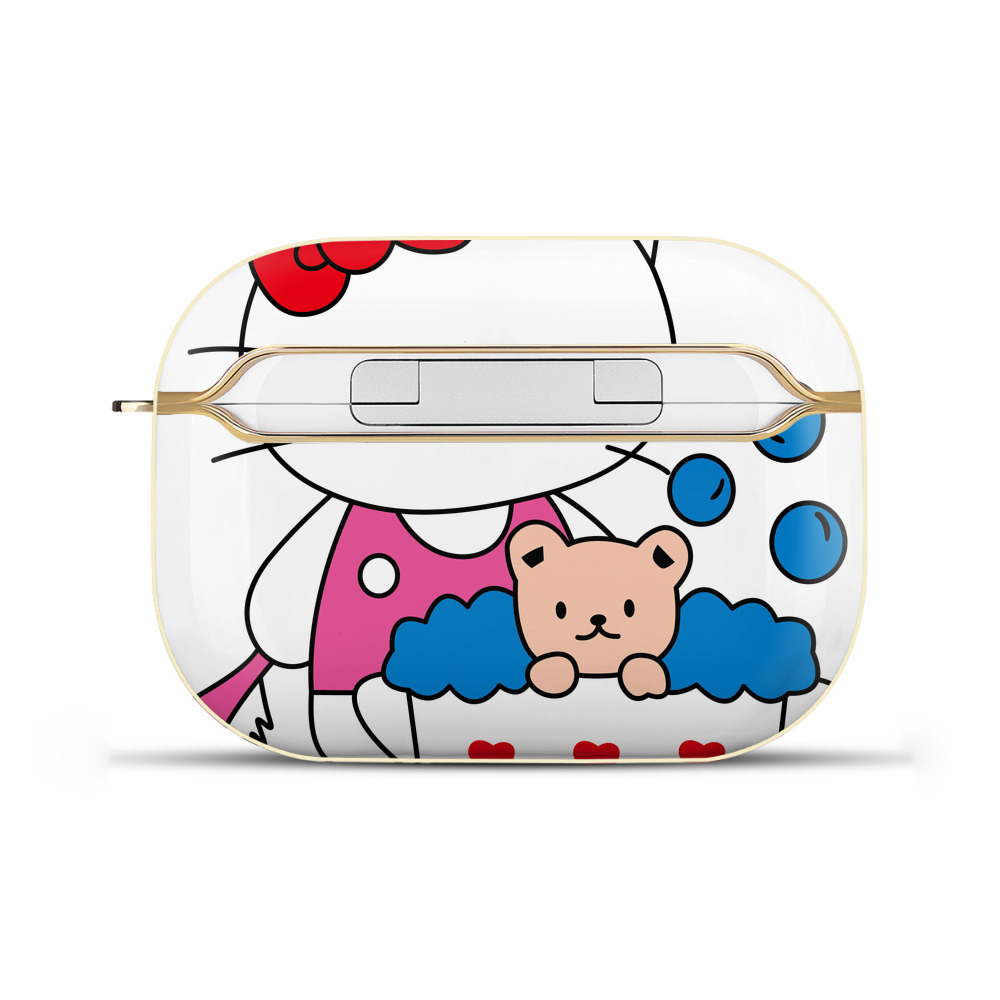 （画像用） Hello Kitty ハローキティ 【AirPods Pro用】ハードシェル保護ケース｜耐衝撃・防指紋・カラビナ付き商品仕様