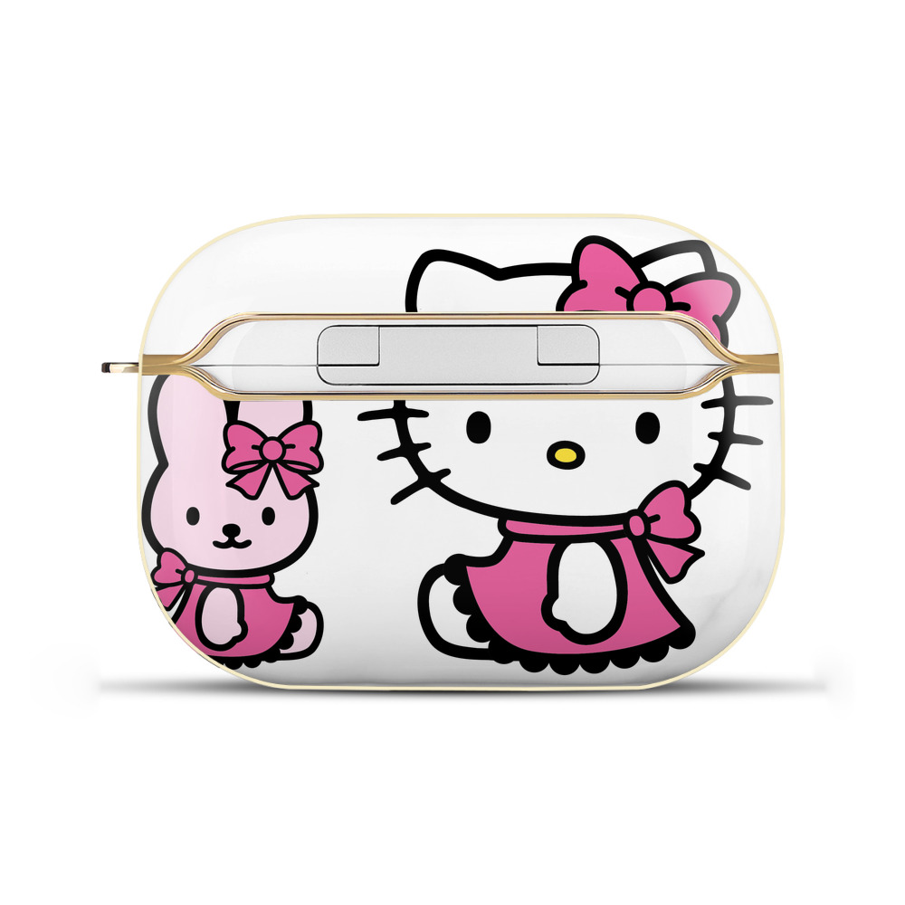 （画像用） Hello Kitty ハローキティ 【AirPods Pro用】ハードシェル保護ケース｜耐衝撃・防指紋・カラビナ付き商品仕様