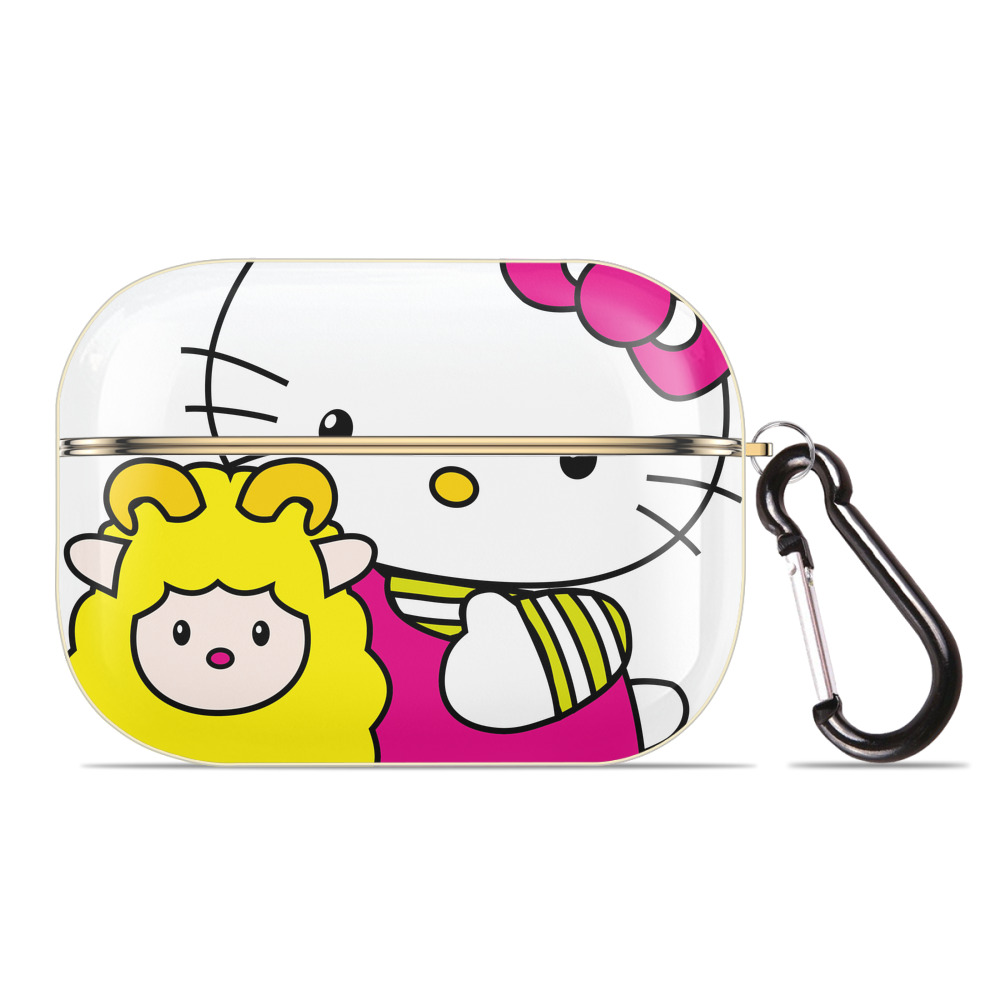 （画像用） Hello Kitty ハローキティ 【AirPods Pro用】ハードシェル保護ケース｜耐衝撃・防指紋・カラビナ付き商品仕様