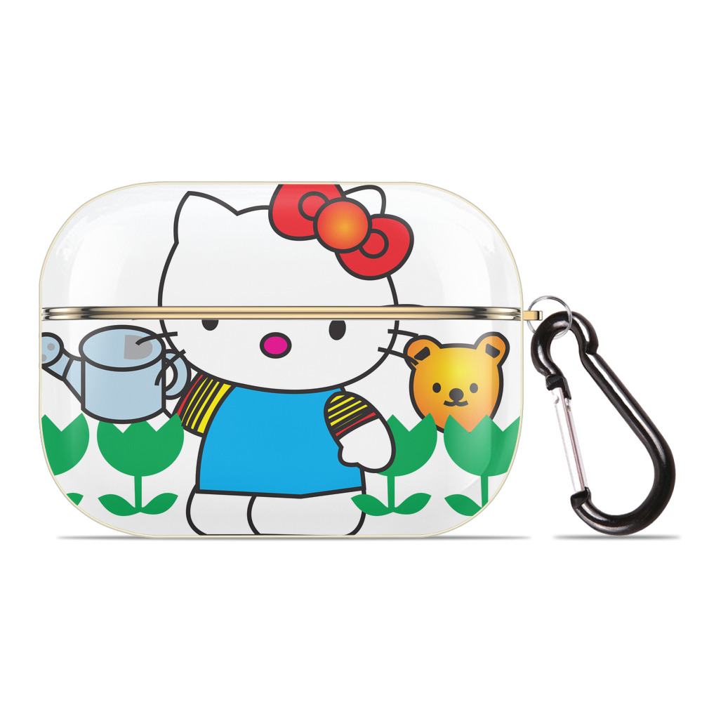 （画像用） Hello Kitty ハローキティ 【AirPods Pro用】ハードシェル保護ケース｜耐衝撃・防指紋・カラビナ付き商品仕様