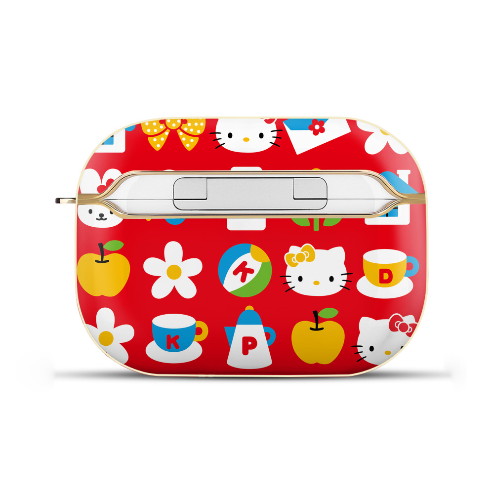 （画像用） Hello Kitty ハローキティ 【AirPods Pro用】ハードシェル保護ケース｜耐衝撃・防指紋・カラビナ付き商品仕様