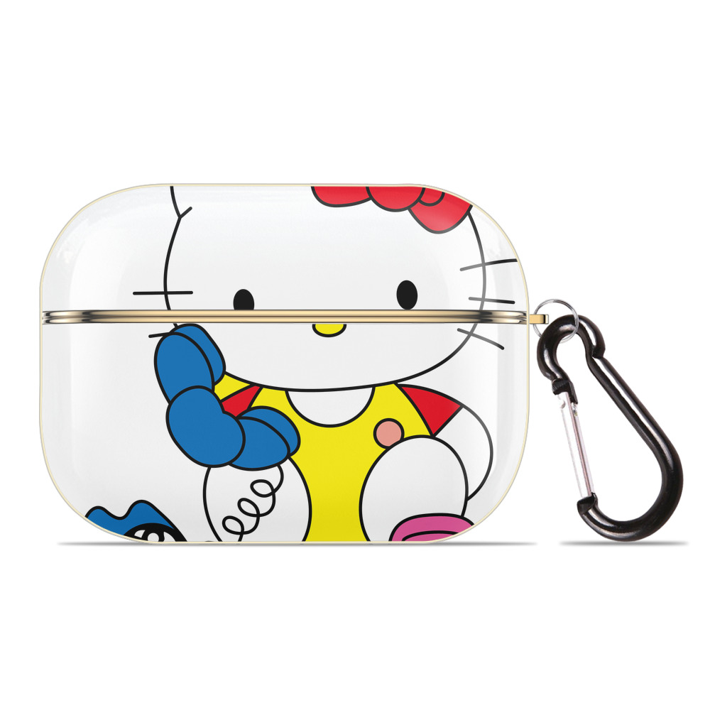（画像用） Hello Kitty ハローキティ 【AirPods Pro用】ハードシェル保護ケース｜耐衝撃・防指紋・カラビナ付き商品仕様