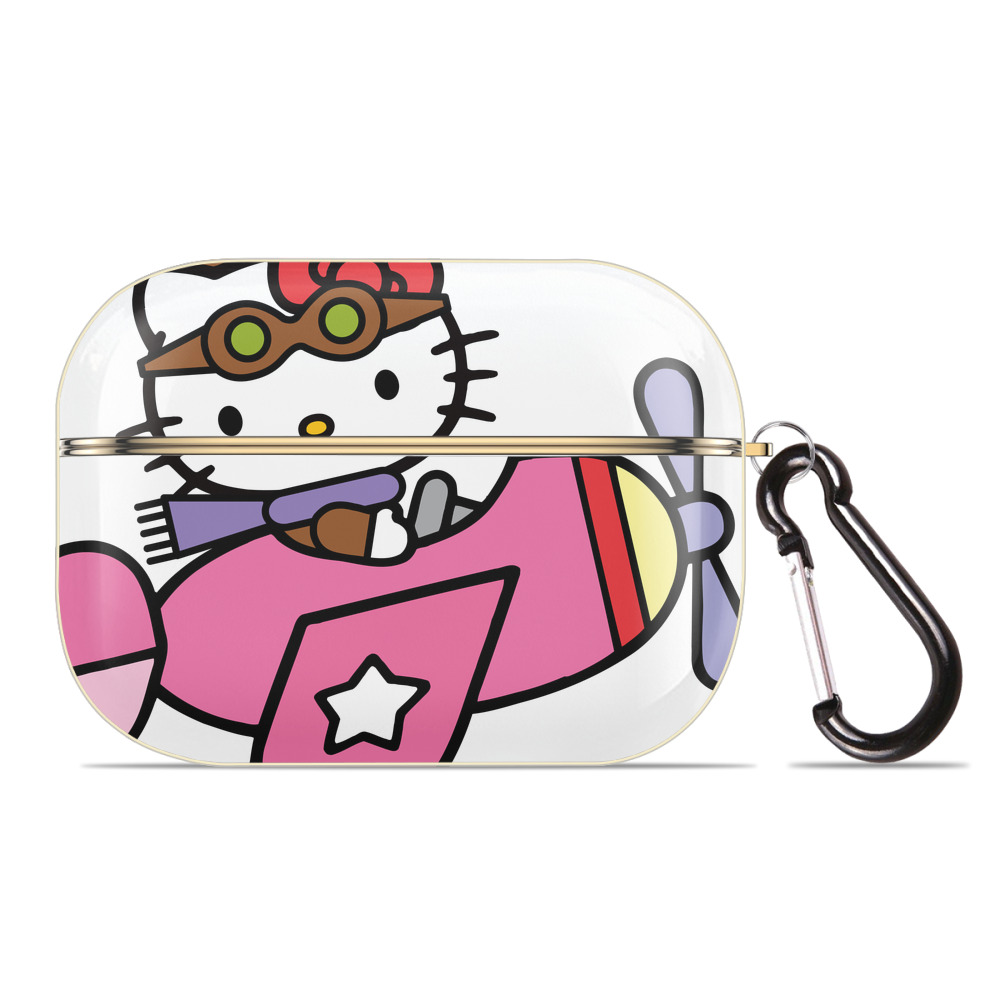 （画像用） Hello Kitty ハローキティ 【AirPods Pro用】ハードシェル保護ケース｜耐衝撃・防指紋・カラビナ付き商品仕様