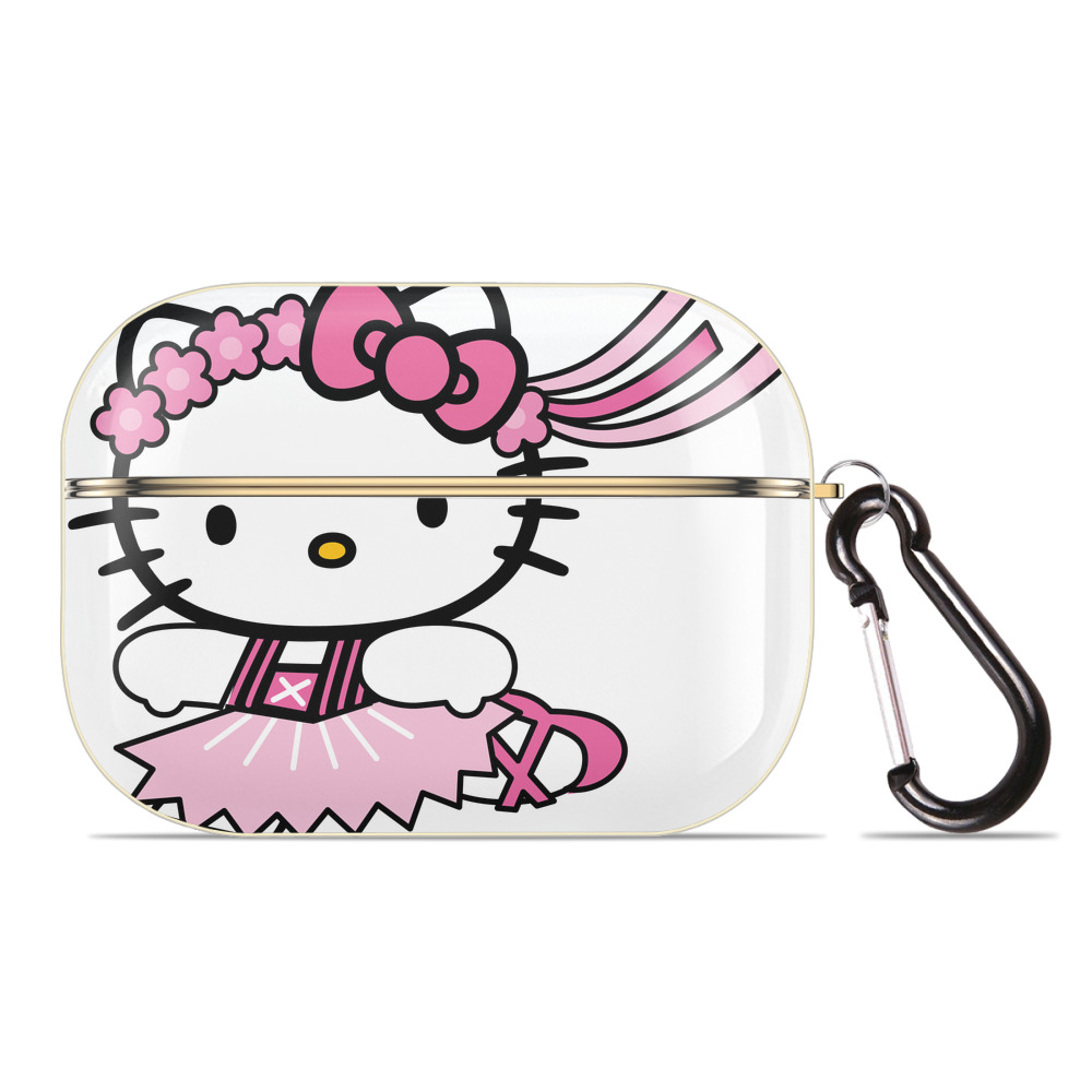 （画像用） Hello Kitty ハローキティ 【AirPods Pro用】ハードシェル保護ケース｜耐衝撃・防指紋・カラビナ付き商品仕様