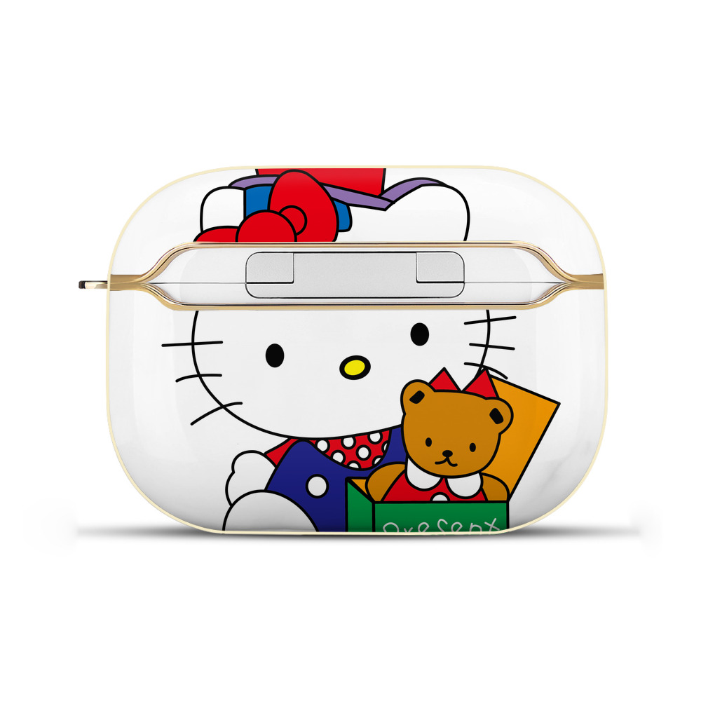 （画像用） Hello Kitty ハローキティ 【AirPods Pro用】ハードシェル保護ケース｜耐衝撃・防指紋・カラビナ付き商品仕様