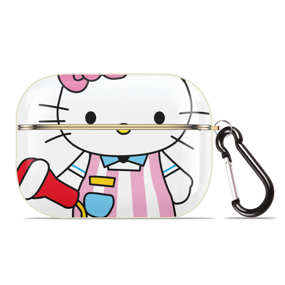 （画像用） Hello Kitty ハローキティ 【AirPods Pro用】ハードシェル保護ケース｜耐衝撃・防指紋・カラビナ付き商品仕様