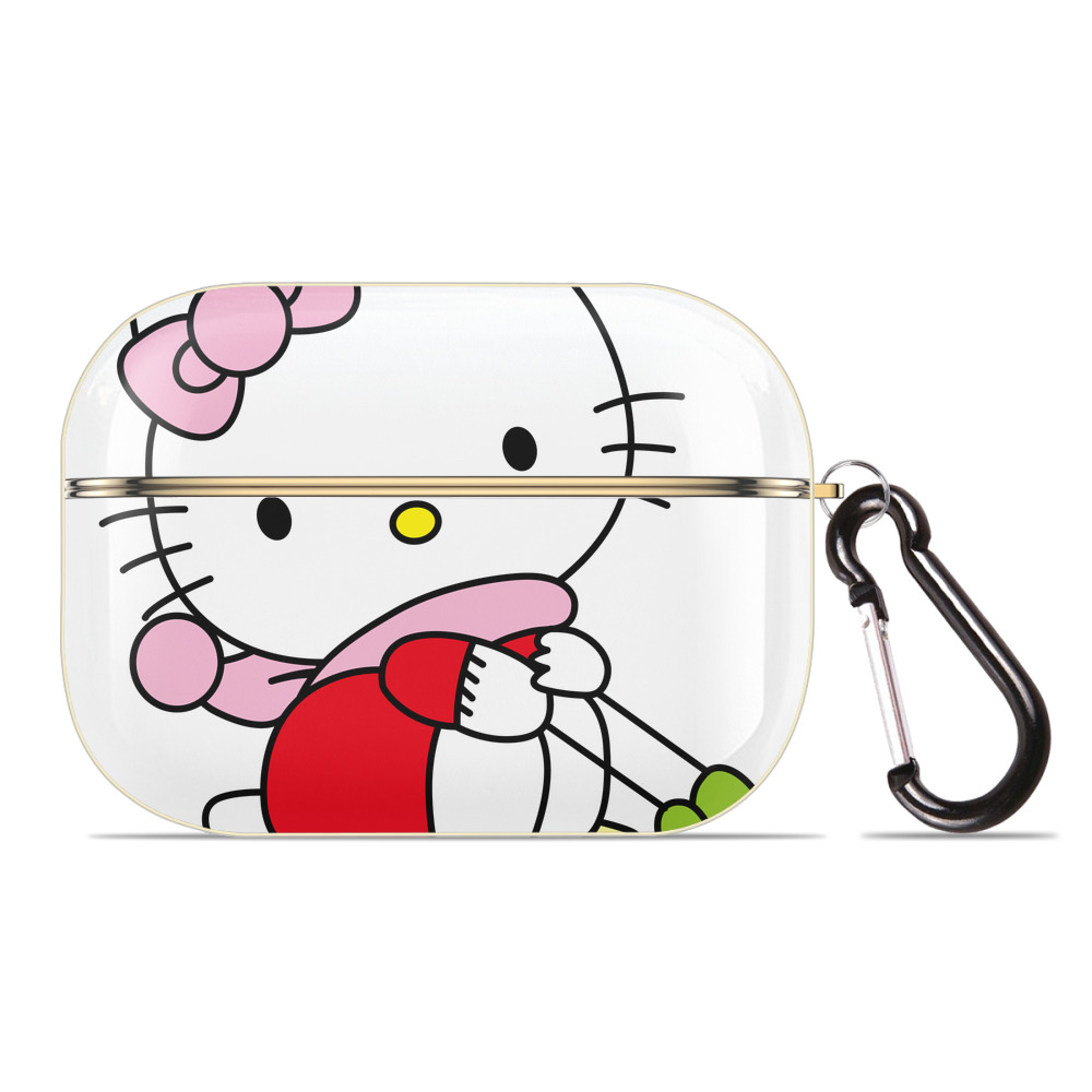 （画像用） Hello Kitty ハローキティ 【AirPods Pro用】ハードシェル保護ケース｜耐衝撃・防指紋・カラビナ付き商品仕様