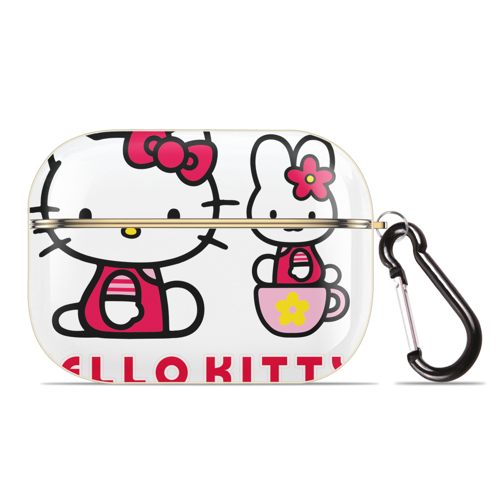 （画像用） Hello Kitty ハローキティ 【AirPods Pro用】ハードシェル保護ケース｜耐衝撃・防指紋・カラビナ付き商品仕様