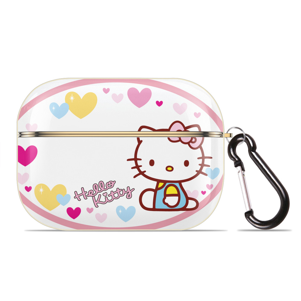 （画像用） Hello Kitty ハローキティ 【AirPods Pro用】ハードシェル保護ケース｜耐衝撃・防指紋・カラビナ付き商品仕様